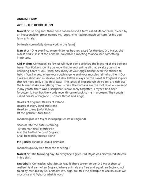 animal farm script