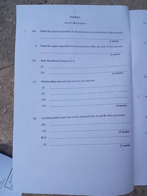 animal husbandry practical answer