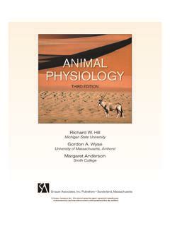 Animal Physiology Third Edition Sinauer Associates