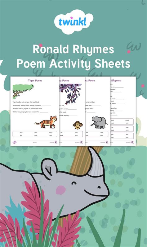Animal Poems For Kids Ronald Rhymes Activity Twinkl Rhymes On Animals For Kindergarten - Rhymes On Animals For Kindergarten