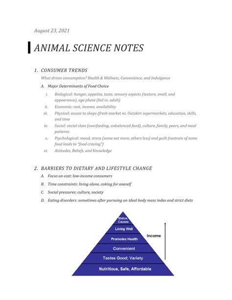 Animal Science Lecture Notes