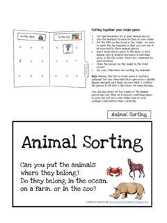 animal sorting folder game homeschool creations