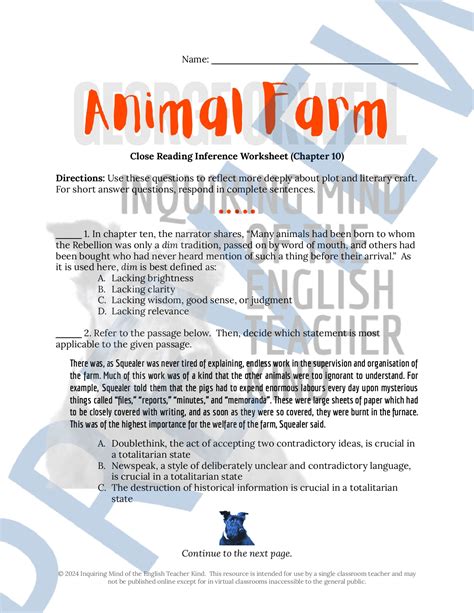 Download Animal Farm Chapter 10 Answers 
