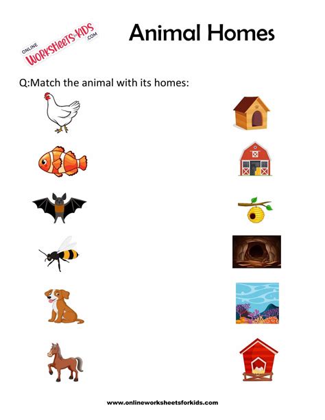 Animals And Their Shelters Esl Worksheet By Alyssa Animals With Their Shelters - Animals With Their Shelters