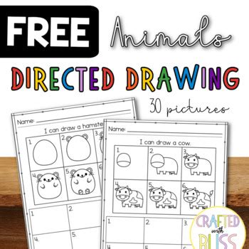 Animals Directed Drawing Worksheet Phonics Free Printable First Grade Worksheet Drawing Animals - First Grade Worksheet Drawing Animals
