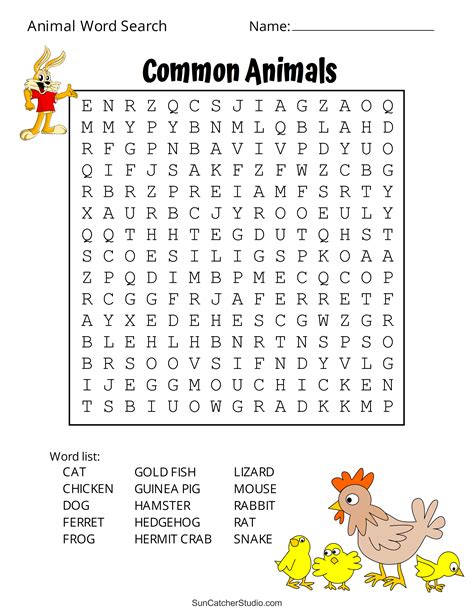 Animals Word Searches Bigactivities Animal Wordsearch For Kids - Animal Wordsearch For Kids