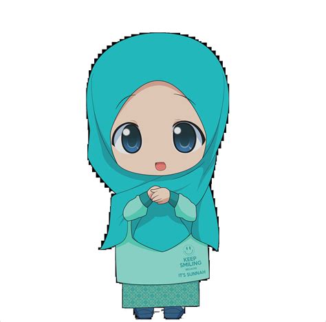 animasi kartun muslimah lucu