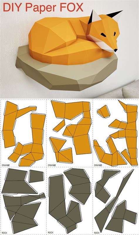 Animaux En Papier 3d Patron   Papercrafts Montages 3d En Papier - Animaux En Papier 3d Patron