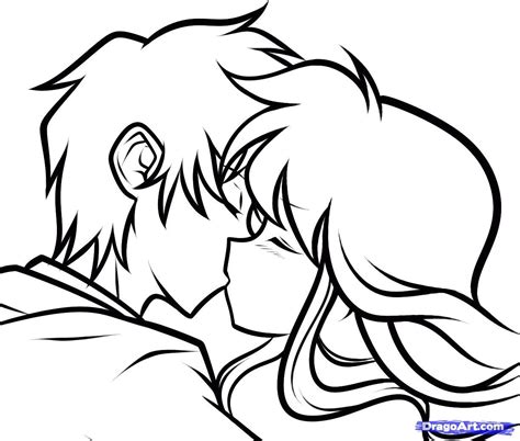 Agshowsnsw | Anime characters kissing drawing