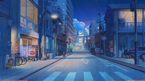 anime city wallpaper