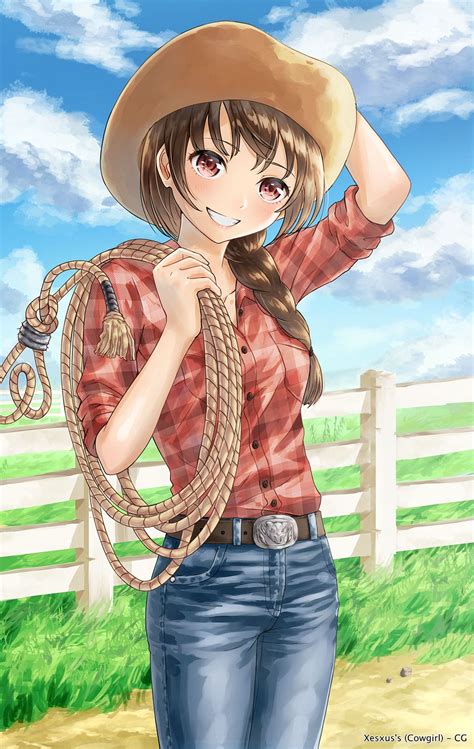 Anime cow girl