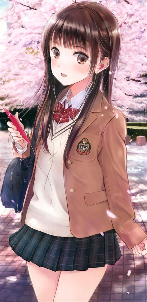 anime girl school uniform