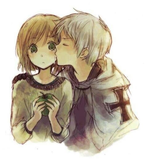 anime kiss on the cheek