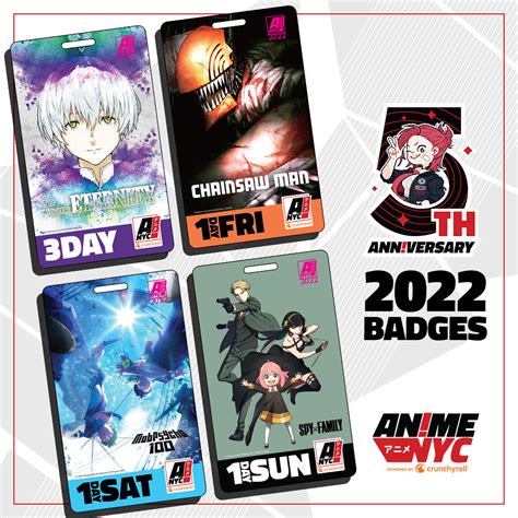 Anime Nyc Badges 2022