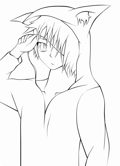 Anime Wolf Boys Coloring Coloring Pages Sketchite Com Anime Wolf Coloring Pages - Anime Wolf Coloring Pages