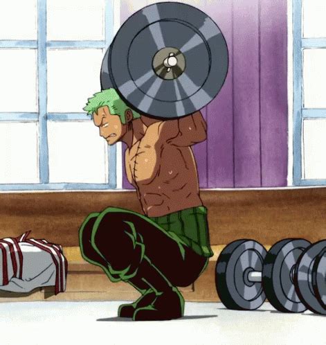 Anime Working Out Gif