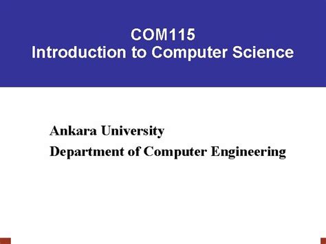 Read Ankara University Computer Engineering Department 