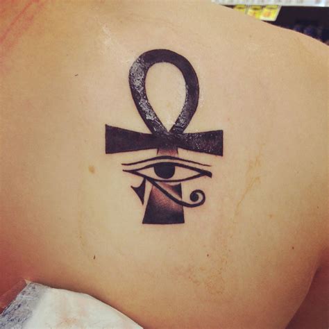 ankh and eye of horus tattoo