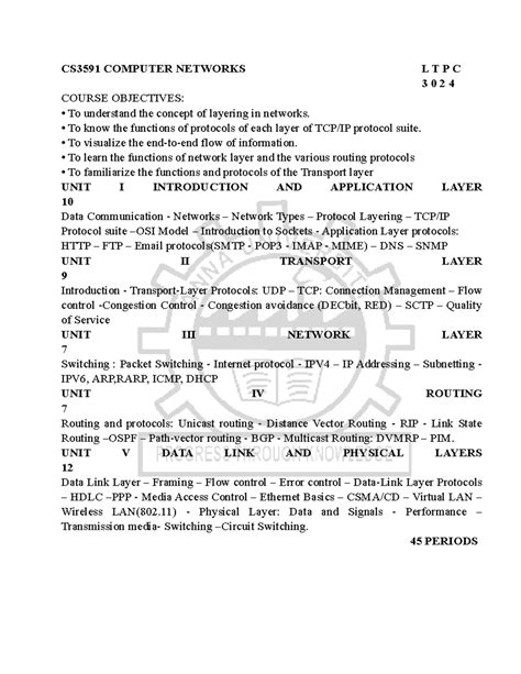 anna university computer networks notes eee