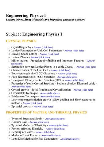 Read Online Anna University Engineering Physics 1 Lecture Notes 