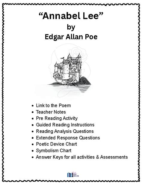 annabel lee lesson plan common core standards