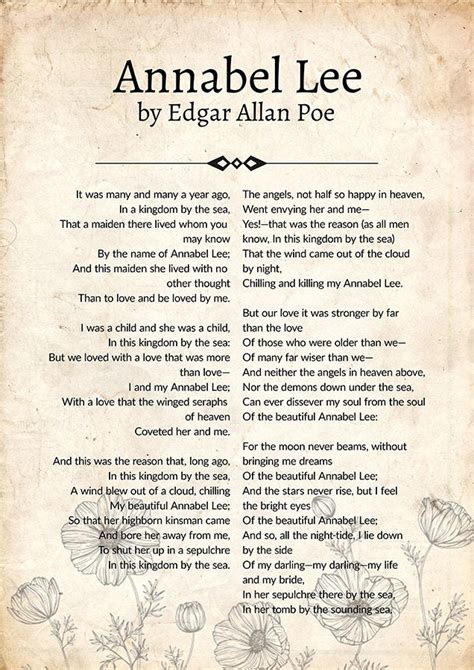 Annabel Lee Poem Analysis