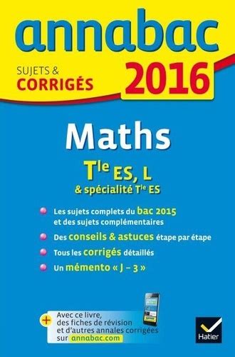 Annales Annabac 2016 Maths Tle S Speacutecifique Speacutecialiteacute Sujets Et Corrigeacutes Du Bac Terminale S Annabac Corrigeacutes