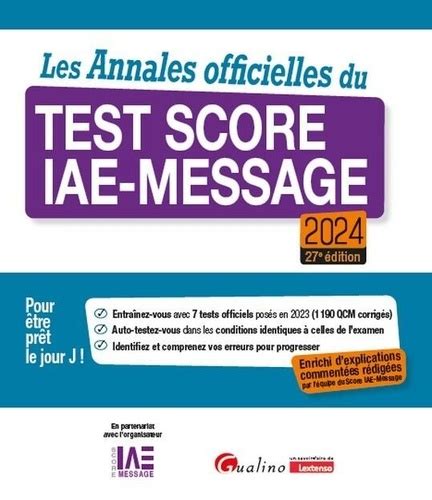 Annales Score Iae Message