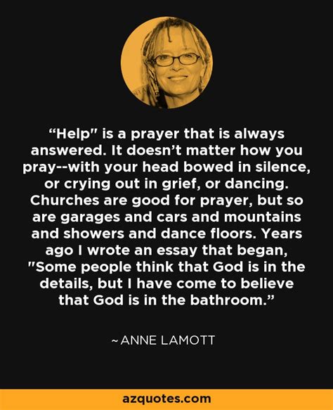 Anne Lamott On Prayer