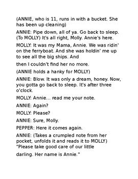 Annie Full Play Script