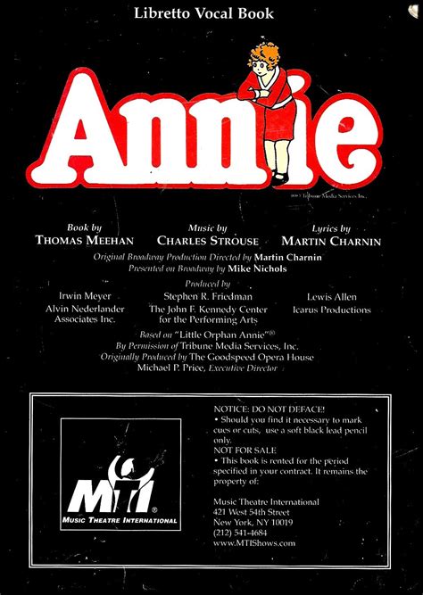 Annie Libretto