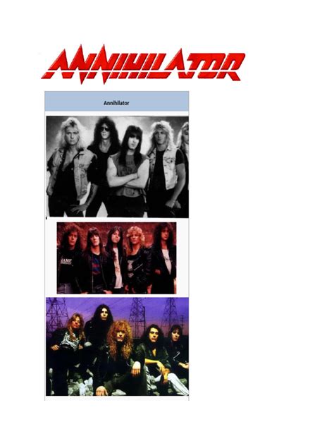 annihilator biography