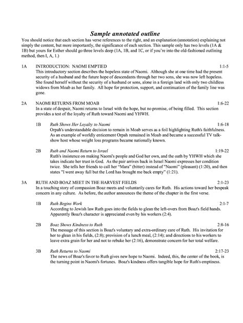 annotated outline apa format example