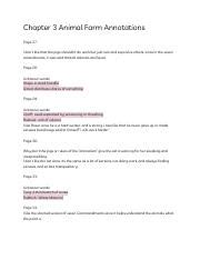 Annotations For Animal Farm