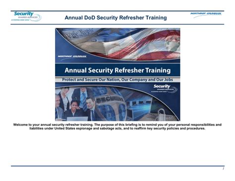 Annual Dod Security Refresher Training Northrop Grumman