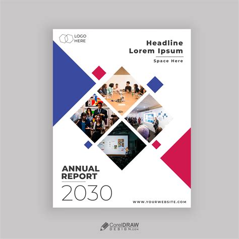 annual report design vector