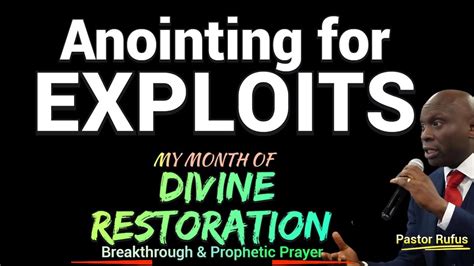 Anointing For Divine Exploits