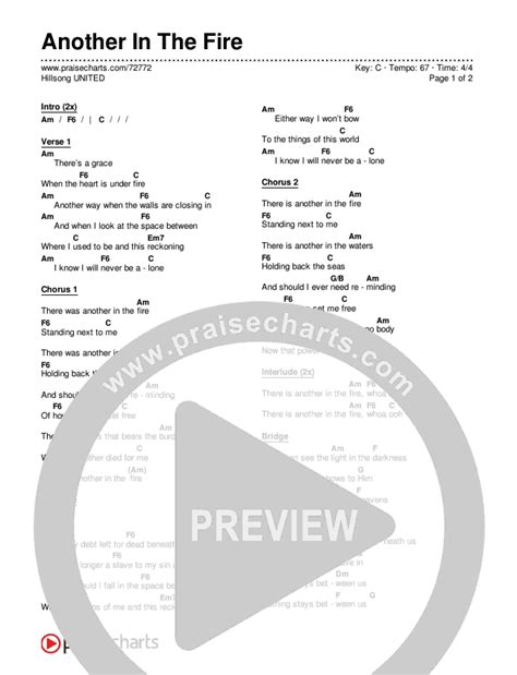 Another In The Fire Chords