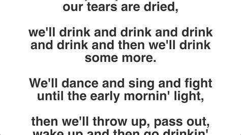 Another Irish Drinking Song