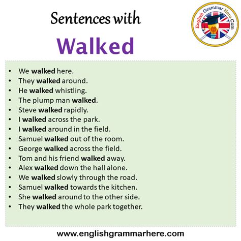 Another Verb For Walked