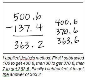 Another Way To Subtract Marilyn Burns Math New Subtraction Method Common Core - New Subtraction Method Common Core