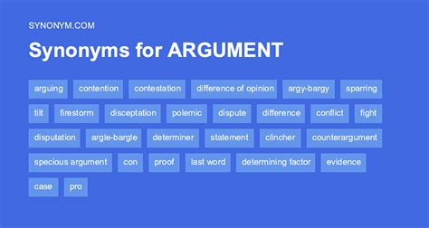 Another Word For Argument