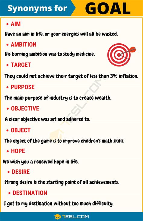 Another Word For Goal