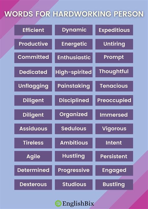 Another Word For Hardworking