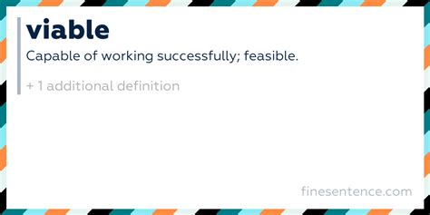 Another Word For Viable