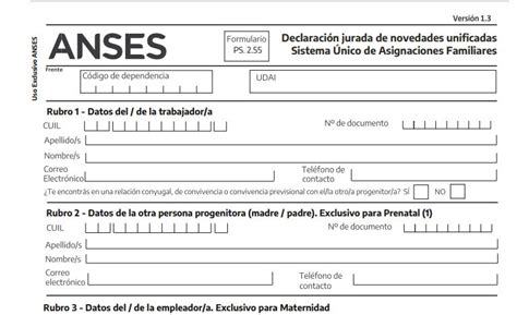 Anses Formulario 2