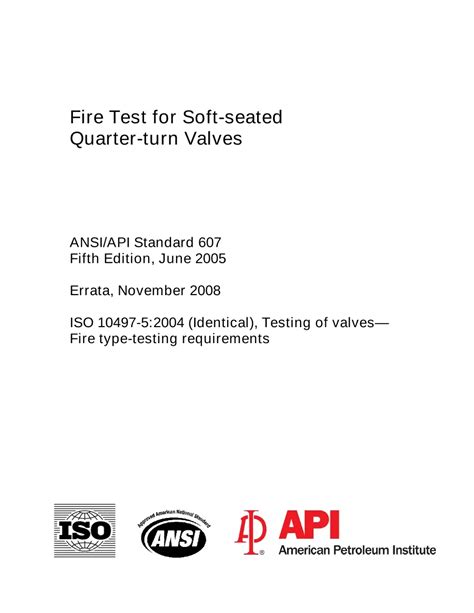 Ansi Api Standard 607