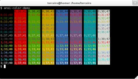 ansi color codes