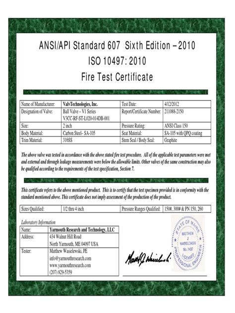 Read Online Ansi Api Standard 607 Sixth Edition 2010 Iso 10497 2010 