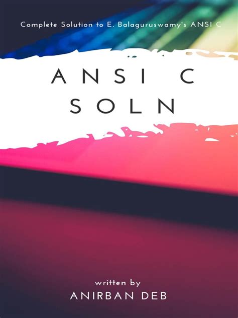 Full Download Ansi C Balaguruswamy Exercise Solutions 